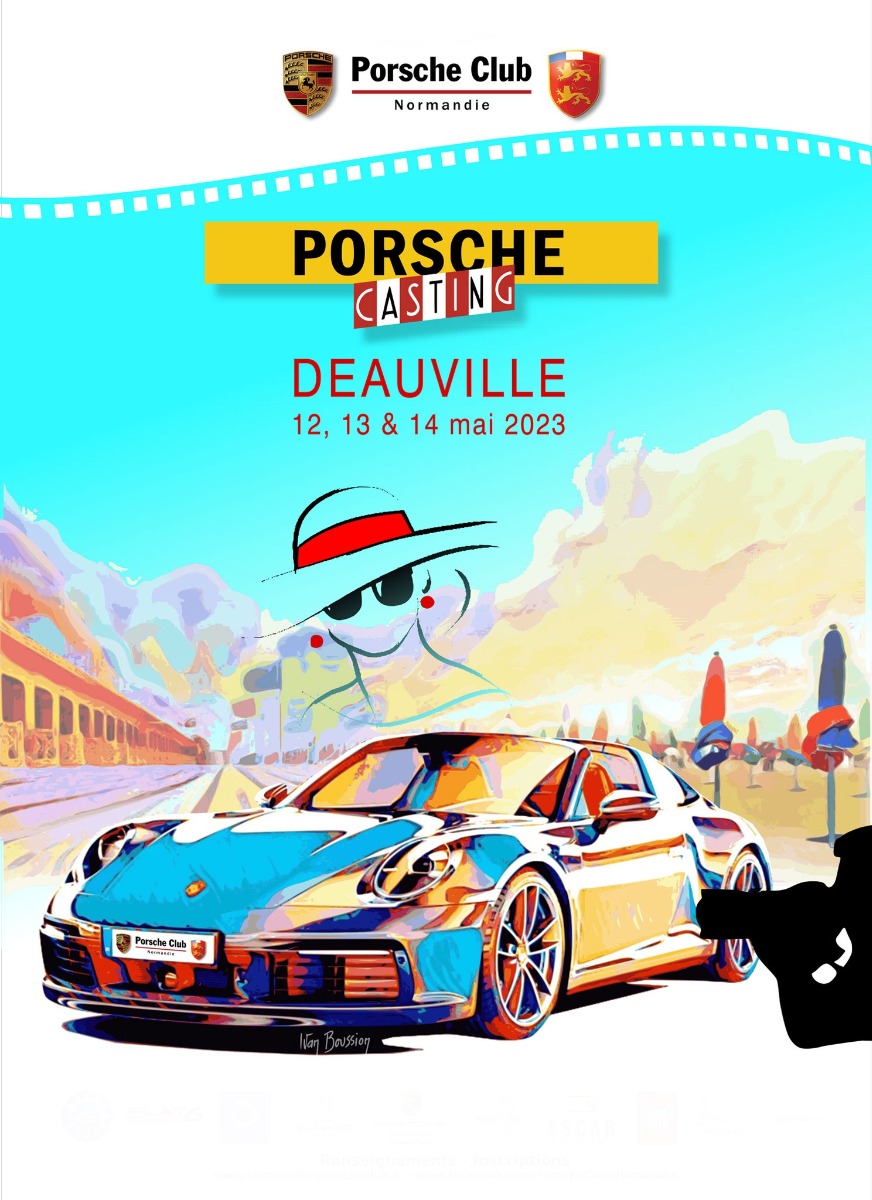 affiche porsche casting deauville