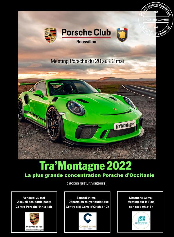 evenement porsche roussillon 2022