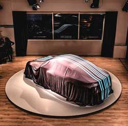 drap presentation salon automobile